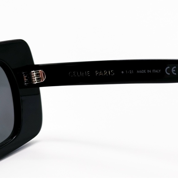 NEW CELINE CL4213IS 01A SUNGLASSES SQUARE BLACK WOMEN CELINE EYEWEAR - Picture 11 of 12
